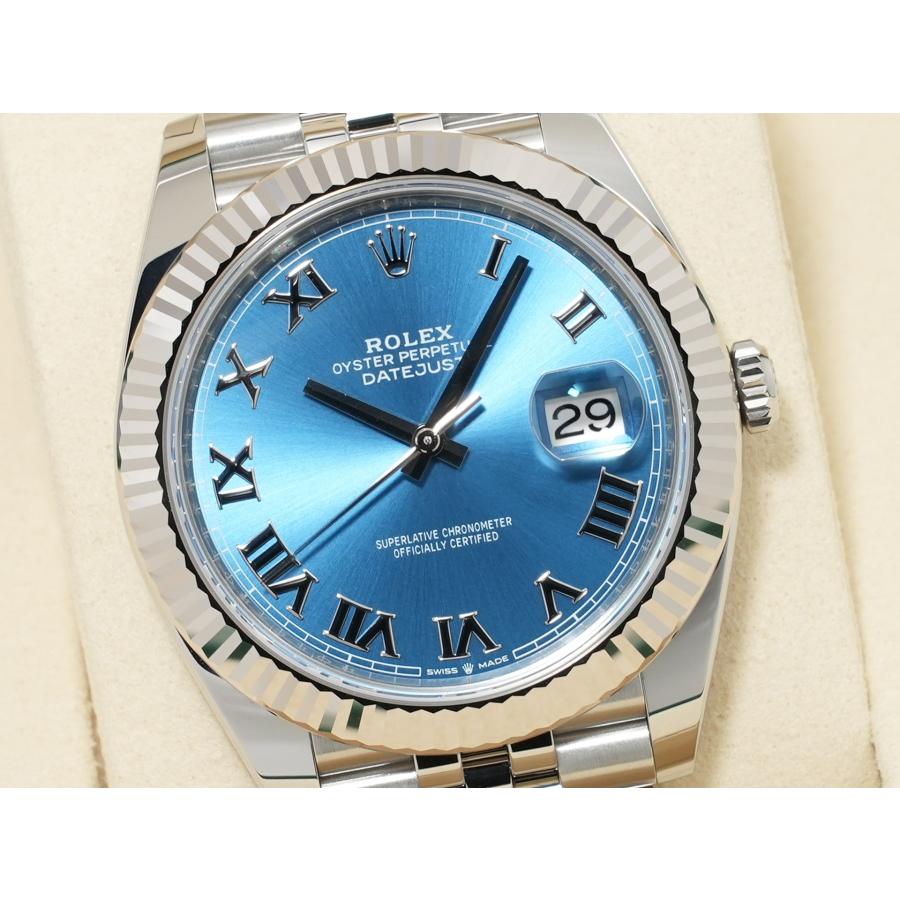 ロレックス デイトジャスト41 Ref.126334 SS/WG アズーロブルー文字盤 ジュビリーブレスレット | デイトジャスト | 02