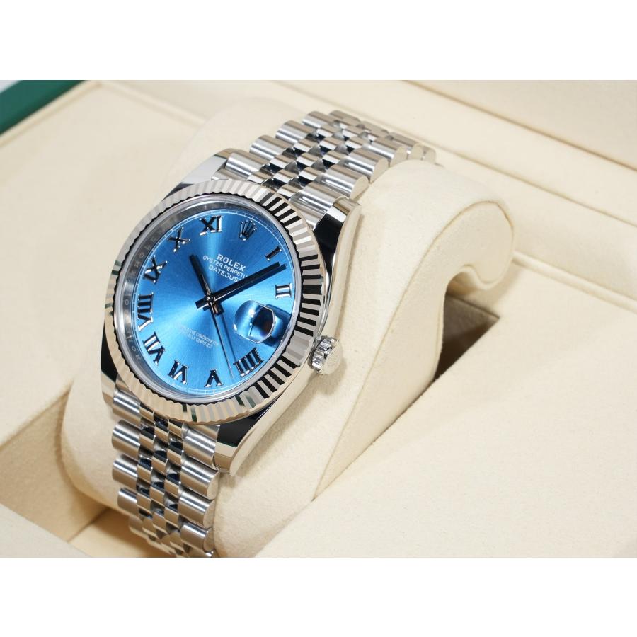 ロレックス デイトジャスト41 Ref.126334 SS/WG アズーロブルー文字盤 ジュビリーブレスレット | デイトジャスト | 03