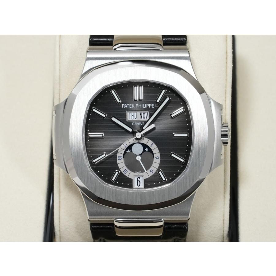 パテックフィリップ ノーチラス アニュアルカレンダー ムーンフェイズ Ref.5726A-001 ステンレススチール ブラック文字盤 | ノーチラス | 01
