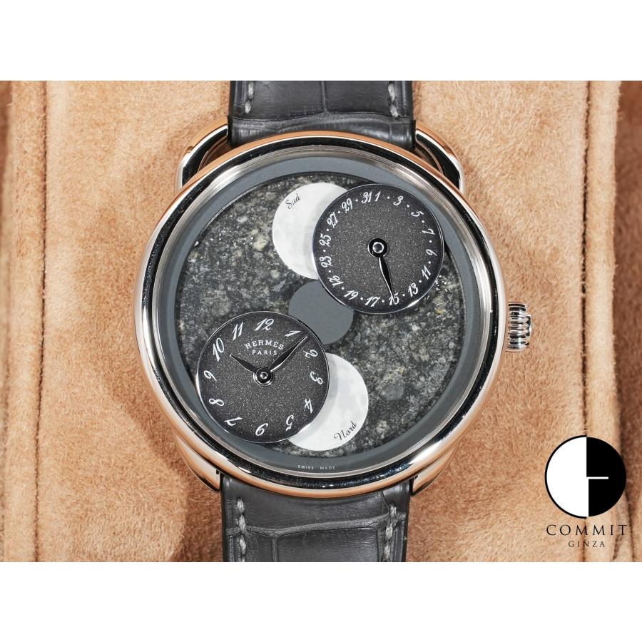 エルメス アルソー ルゥール ドゥ ラ リュンヌ Ref.W056744WW00 ホワイトゴールド メテオライト文字盤 | HERMES