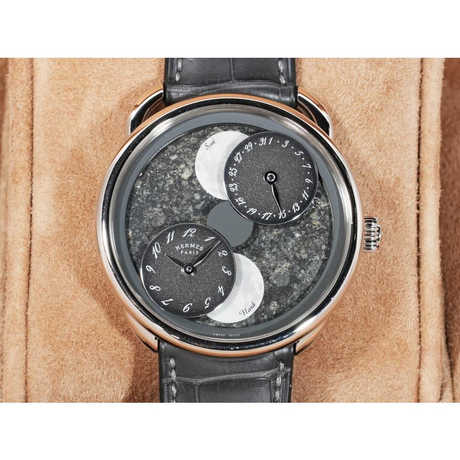 エルメス アルソー ルゥール ドゥ ラ リュンヌ Ref.W056744WW00 ホワイトゴールド メテオライト文字盤 | HERMES | 01