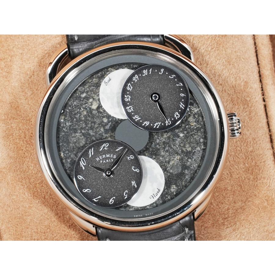 エルメス アルソー ルゥール ドゥ ラ リュンヌ Ref.W056744WW00 ホワイトゴールド メテオライト文字盤 | HERMES | 02