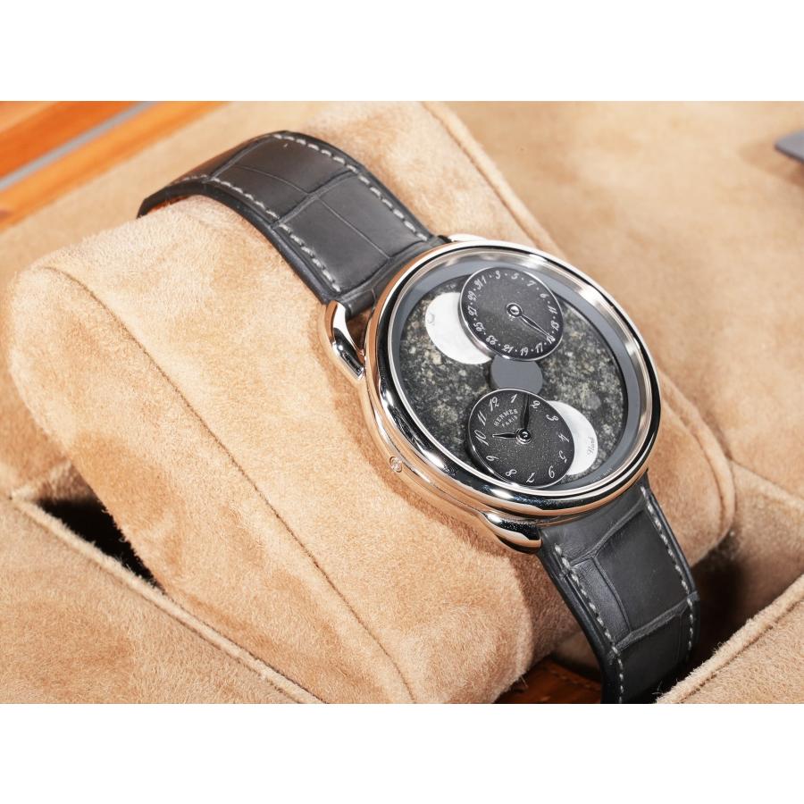 エルメス アルソー ルゥール ドゥ ラ リュンヌ Ref.W056744WW00 ホワイトゴールド メテオライト文字盤 | HERMES | 04