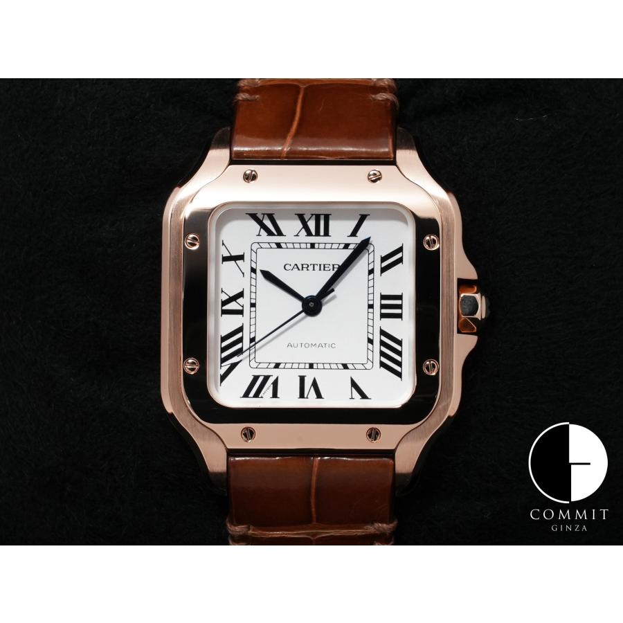 カルティエ サントス ドゥ カルティエ MM Ref.WGSA0028 18Kローズゴールド シルバー文字盤 | Cartier