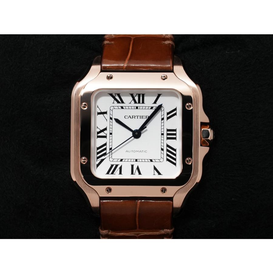 カルティエ サントス ドゥ カルティエ MM Ref.WGSA0028 18Kローズゴールド シルバー文字盤 | Cartier | 01