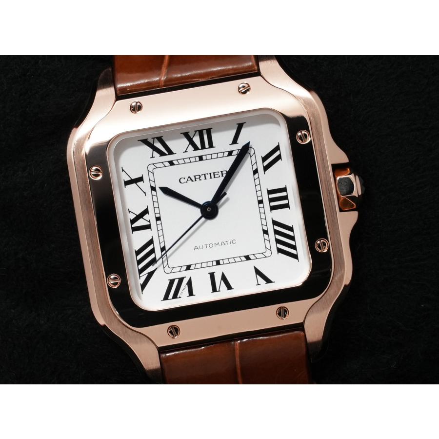 カルティエ サントス ドゥ カルティエ MM Ref.WGSA0028 18Kローズゴールド シルバー文字盤 | Cartier | 02