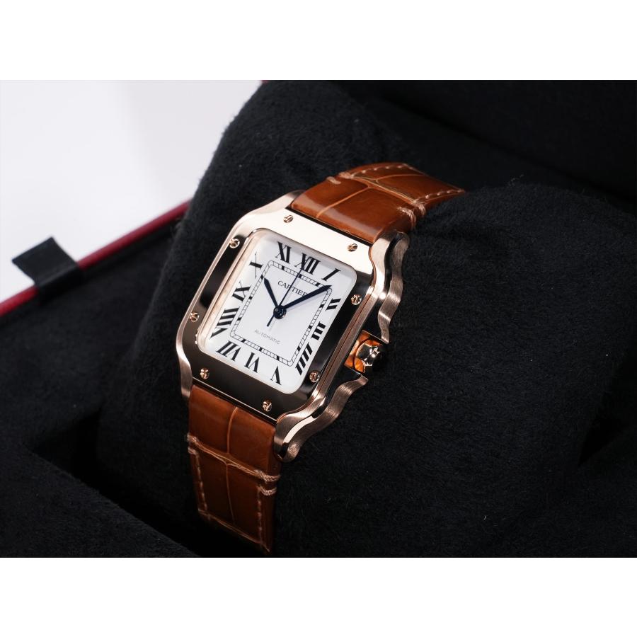 カルティエ サントス ドゥ カルティエ MM Ref.WGSA0028 18Kローズゴールド シルバー文字盤 | Cartier | 03