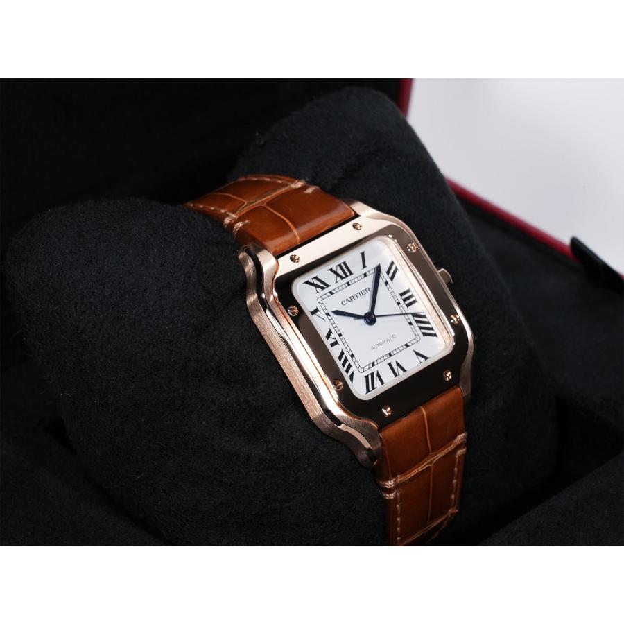 カルティエ サントス ドゥ カルティエ MM Ref.WGSA0028 18Kローズゴールド シルバー文字盤 | Cartier | 04