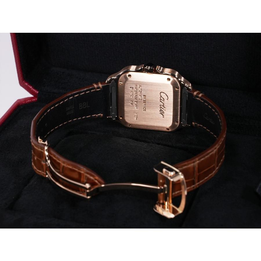 カルティエ サントス ドゥ カルティエ MM Ref.WGSA0028 18Kローズゴールド シルバー文字盤 | Cartier | 07