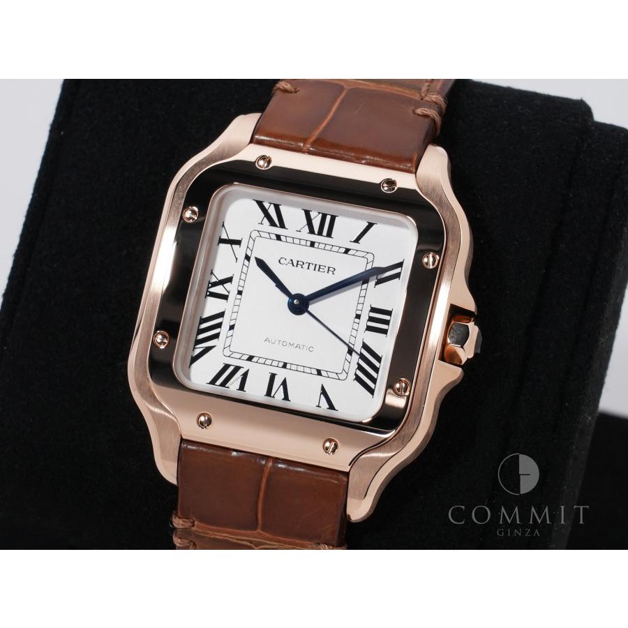カルティエ サントス ドゥ カルティエ MM Ref.WGSA0028 18Kローズゴールド シルバー文字盤 | Cartier | 09