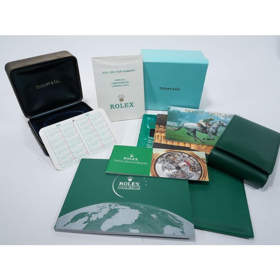 ロレックス デイトジャスト36 TIFFANY Wネーム Ref.16233 ステンレススチール/イエローゴールド シャンパン文字盤 | デイトジャスト | 09