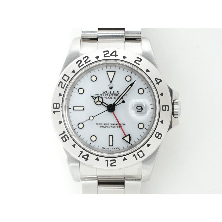 ロレックス エクスプローラーII Ref.16570 ステンレススチール ホワイト文字盤 オイスターブレスレット | エクスプローラーII | 01