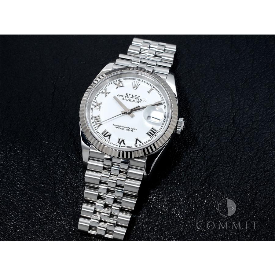 ロレックス デイトジャスト36 Ref.126234 ステンレススチール/ホワイトゴールド ホワイトローマン文字盤 ジュビリーブレスレット | デイトジャスト | 10