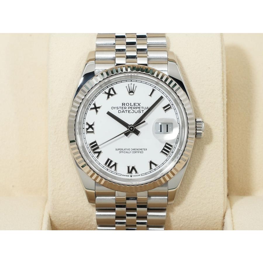 ロレックス デイトジャスト36 Ref.126234 ステンレススチール/ホワイトゴールド ホワイトローマン文字盤 ジュビリーブレスレット | デイトジャスト | 01