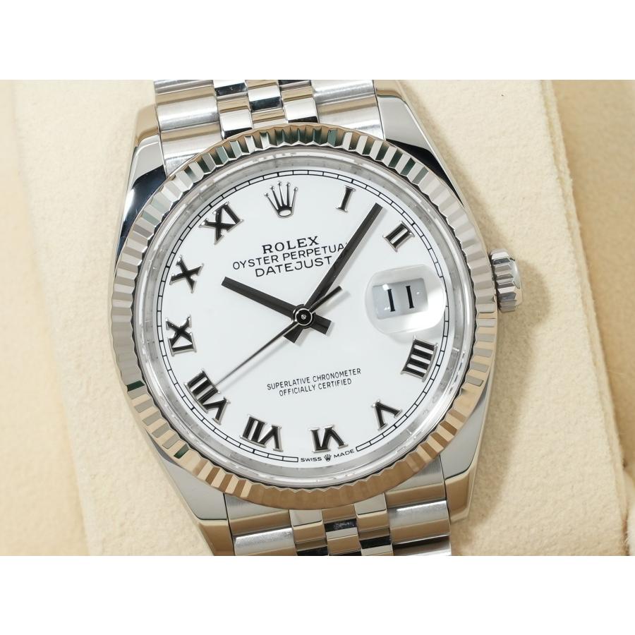 ロレックス デイトジャスト36 Ref.126234 ステンレススチール/ホワイトゴールド ホワイトローマン文字盤 ジュビリーブレスレット | デイトジャスト | 02