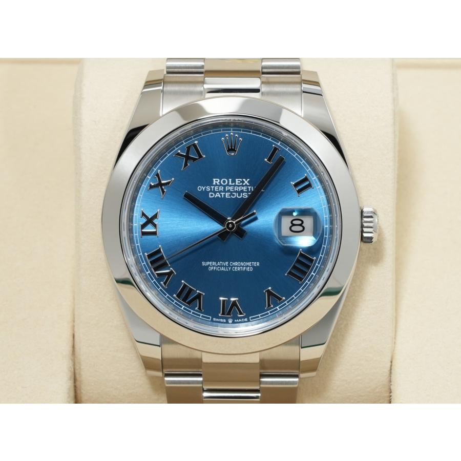 ロレックス デイトジャスト41 Ref.126300 ステンレススチール アズーロブルー文字盤 オイスターブレスレット | デイトジャスト | 01