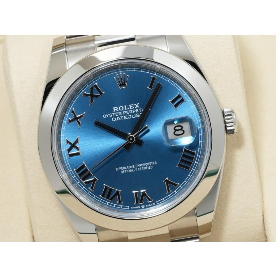 ロレックス デイトジャスト41 Ref.126300 ステンレススチール アズーロブルー文字盤 オイスターブレスレット | デイトジャスト | 02