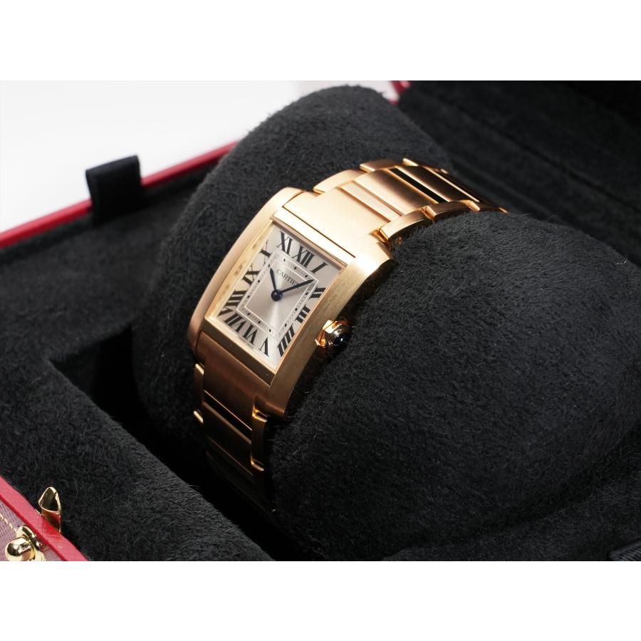 カルティエ タンク フランセーズ MM Ref.WGTA0113 イエローゴールド シルバー文字盤 | Cartier | 03