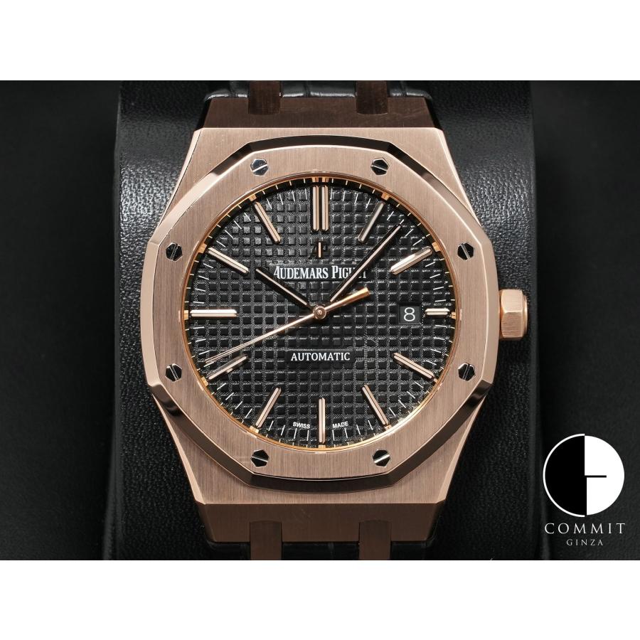 オーデマピゲ ロイヤルオーク Ref.15400OR.OO.D002CR.01 ピンクゴールド ブラック文字盤 | ロイヤルオーク