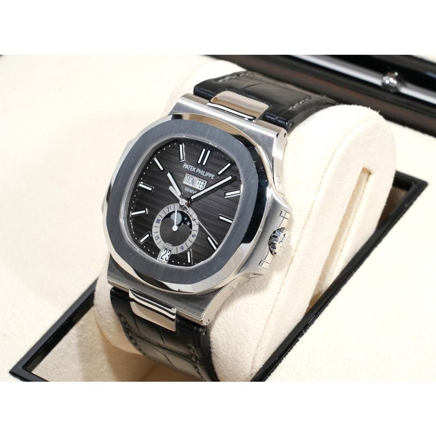 パテックフィリップ ノーチラス アニュアルカレンダー ムーンフェイズ Ref.5726A-001 SS ブラック文字盤 | ノーチラス | 03