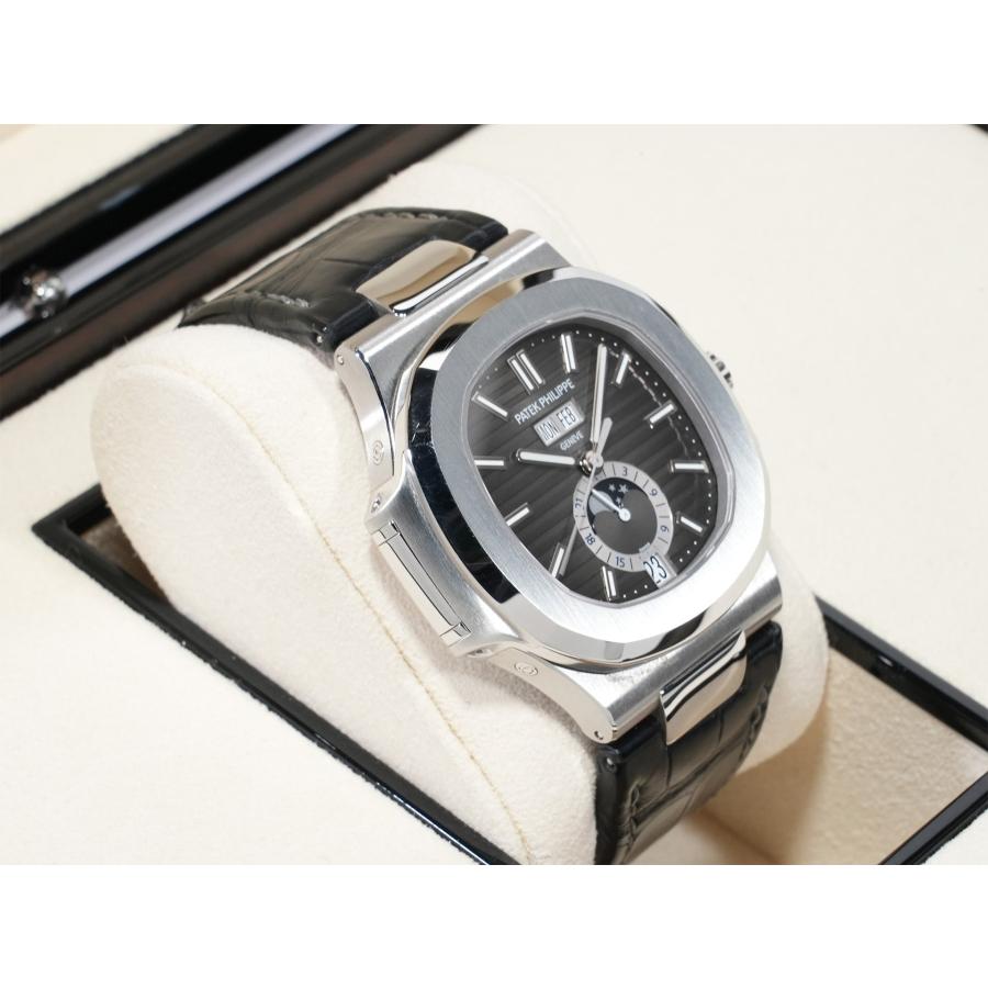 パテックフィリップ ノーチラス アニュアルカレンダー ムーンフェイズ Ref.5726A-001 SS ブラック文字盤 | ノーチラス | 04