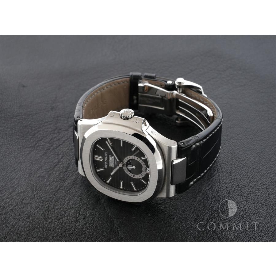 パテックフィリップ ノーチラス アニュアルカレンダー ムーンフェイズ Ref.5726A-001 SS ブラック文字盤 | ノーチラス | 09