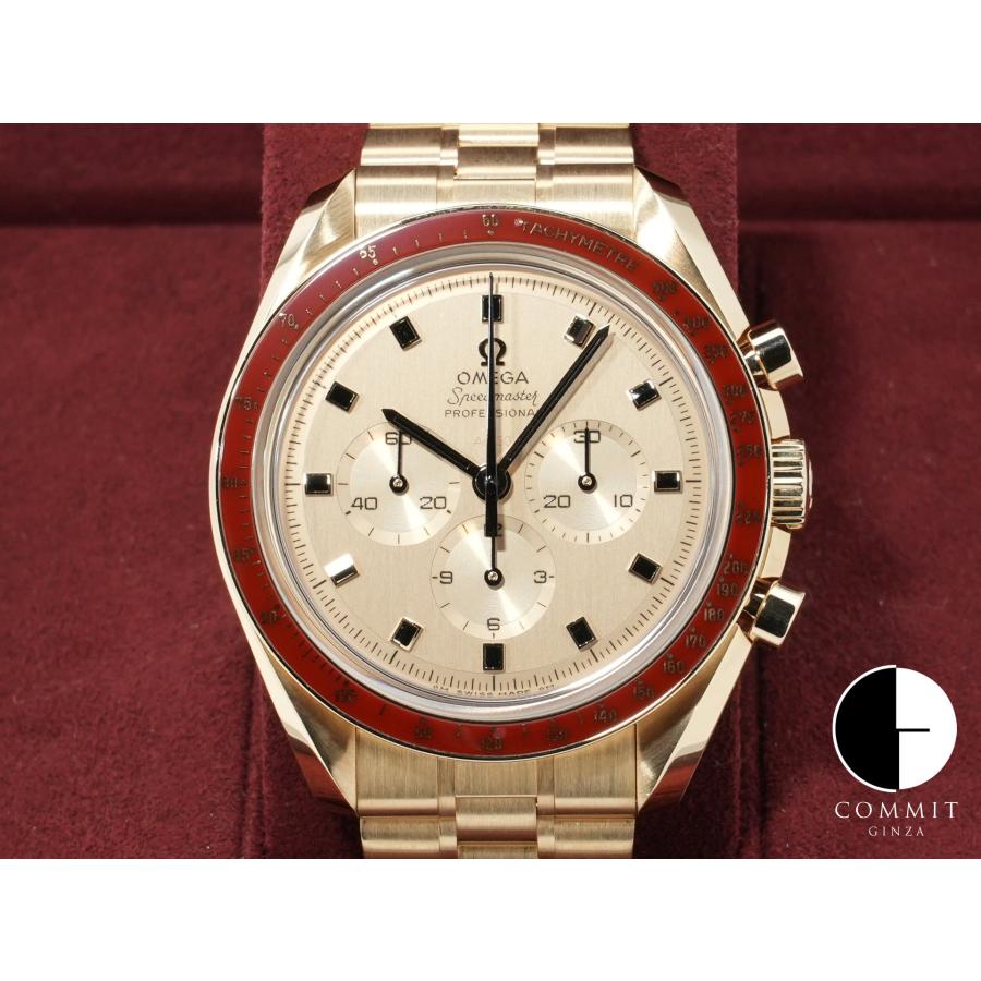 オメガ スピードマスター 記念モデル コーアクシャル マスター クロノメーター Ref.310.60.42.50.99.001 ムーンシャインゴールド イエロー文字盤 | OMEGA
