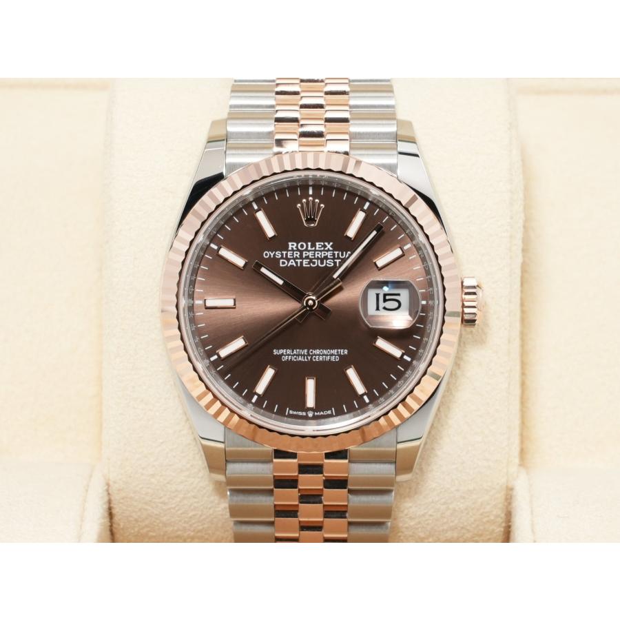 ロレックス デイトジャスト36 Ref.126231 ステンレススチール/エバーローズゴールド チョコレート文字盤 ジュビリーブレスレット | デイトジャスト | 01