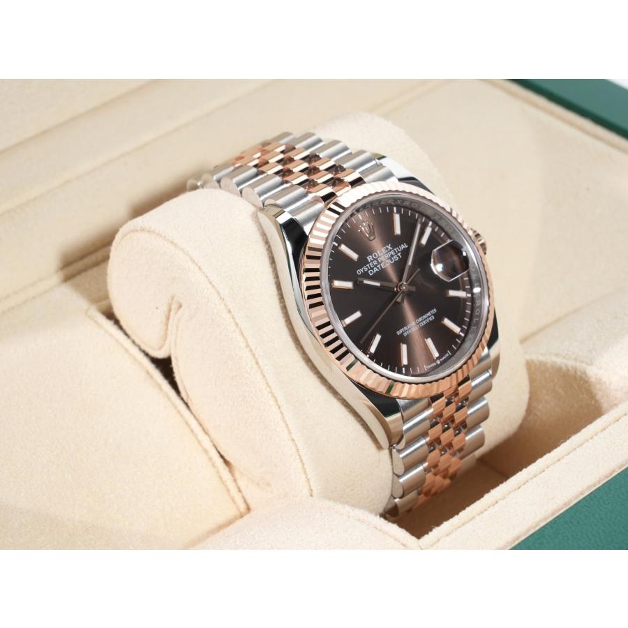 ロレックス デイトジャスト36 Ref.126231 ステンレススチール/エバーローズゴールド チョコレート文字盤 ジュビリーブレスレット | デイトジャスト | 04