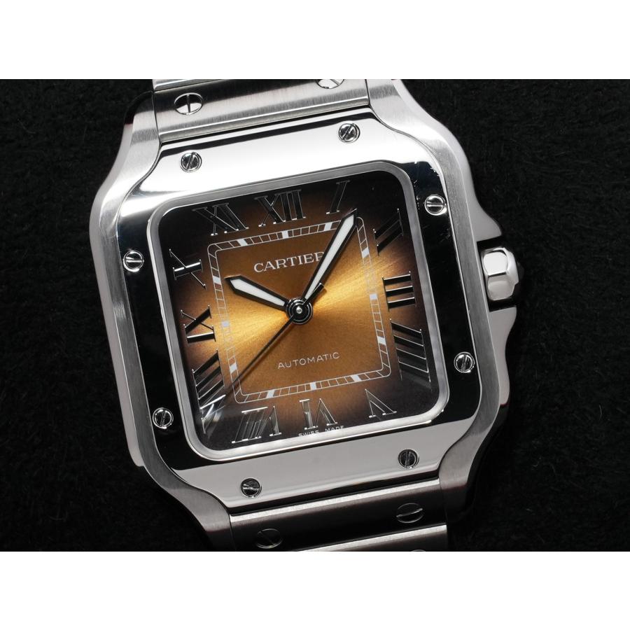 カルティエ サントス ドゥ カルティエ MM Ref.WSSA0065 ステンレススチール ブラウン文字盤 | Cartier | 02