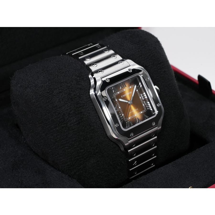 カルティエ サントス ドゥ カルティエ MM Ref.WSSA0065 ステンレススチール ブラウン文字盤 | Cartier | 04