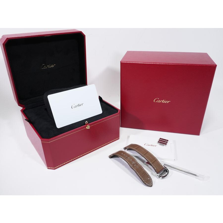 カルティエ サントス ドゥ カルティエ MM Ref.WSSA0065 ステンレススチール ブラウン文字盤 | Cartier | 09