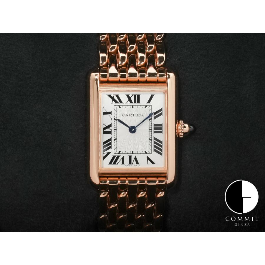 カルティエ タンク ルイ カルティエ SM Ref.WGTA0023 ローズゴールド シルバー文字盤 | Cartier