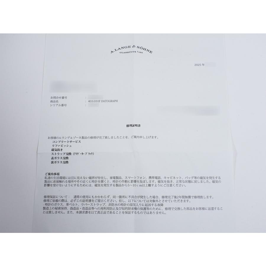 A.ランゲ＆ゾーネ ダトグラフ Ref.403.031 18KPG ブラック文字盤 | A. LANGE & SOHNE | 13