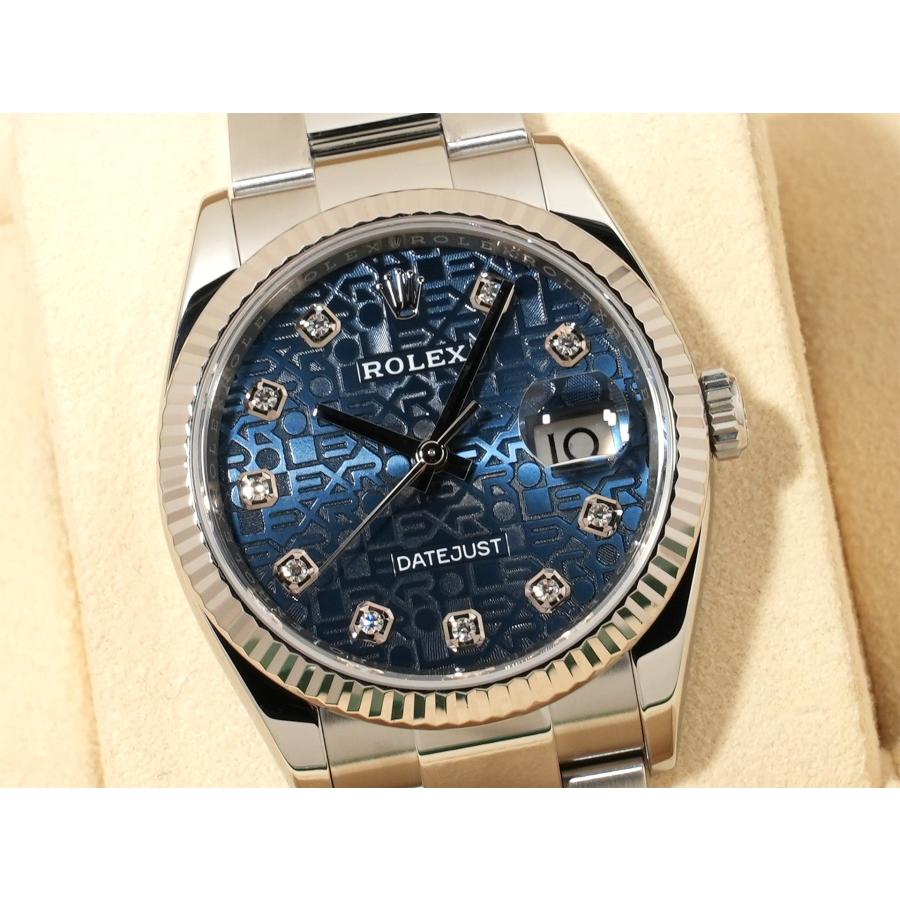 ロレックス デイトジャスト36 Ref.126234G SS/WG ブルーホリコンピューター文字盤 オイスターブレスレット | デイトジャスト | 02