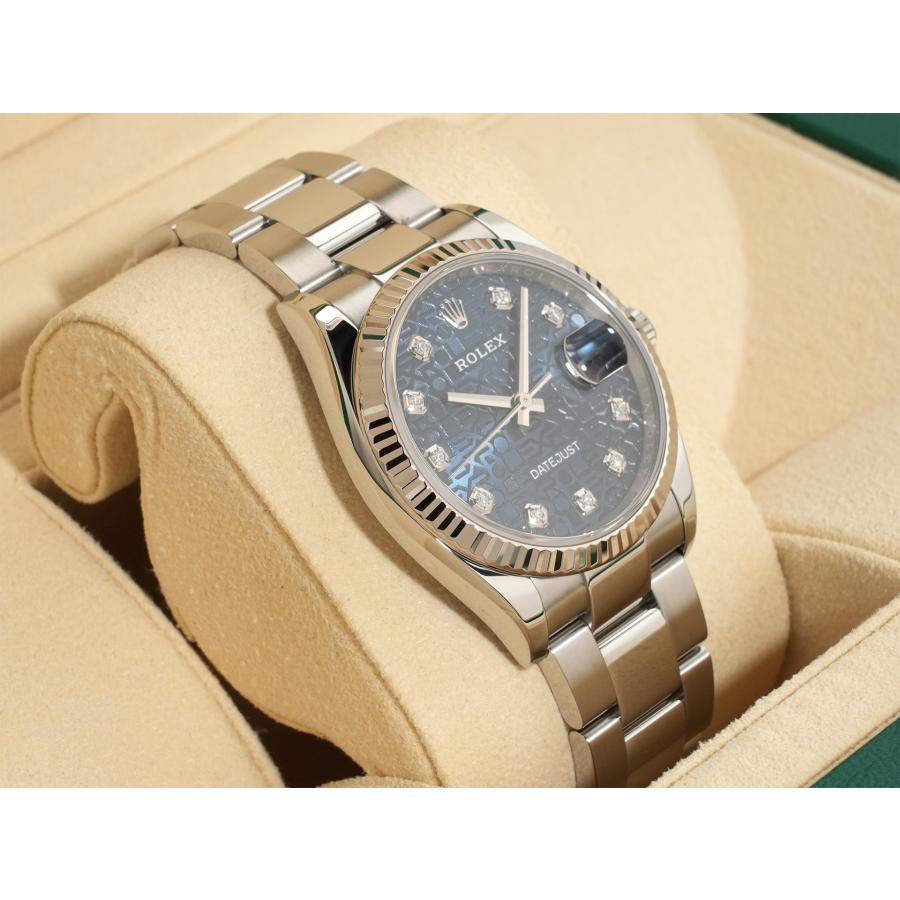 ロレックス デイトジャスト36 Ref.126234G SS/WG ブルーホリコンピューター文字盤 オイスターブレスレット | デイトジャスト | 04