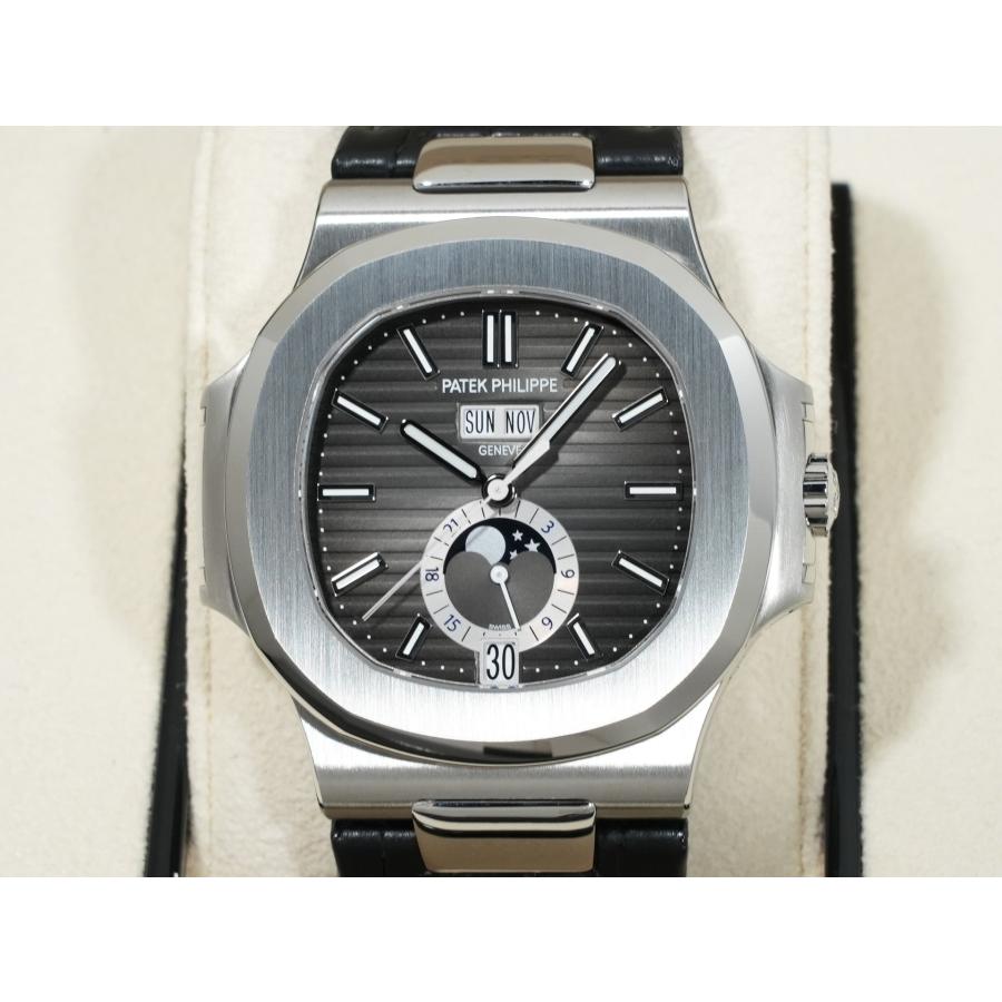 パテックフィリップ ノーチラス アニュアルカレンダー ムーンフェイズ Ref.5726A-001 ステンレススチール ブラック文字盤 | ノーチラス | 01