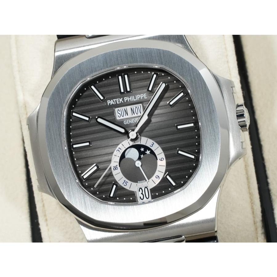 パテックフィリップ ノーチラス アニュアルカレンダー ムーンフェイズ Ref.5726A-001 ステンレススチール ブラック文字盤 | ノーチラス | 02