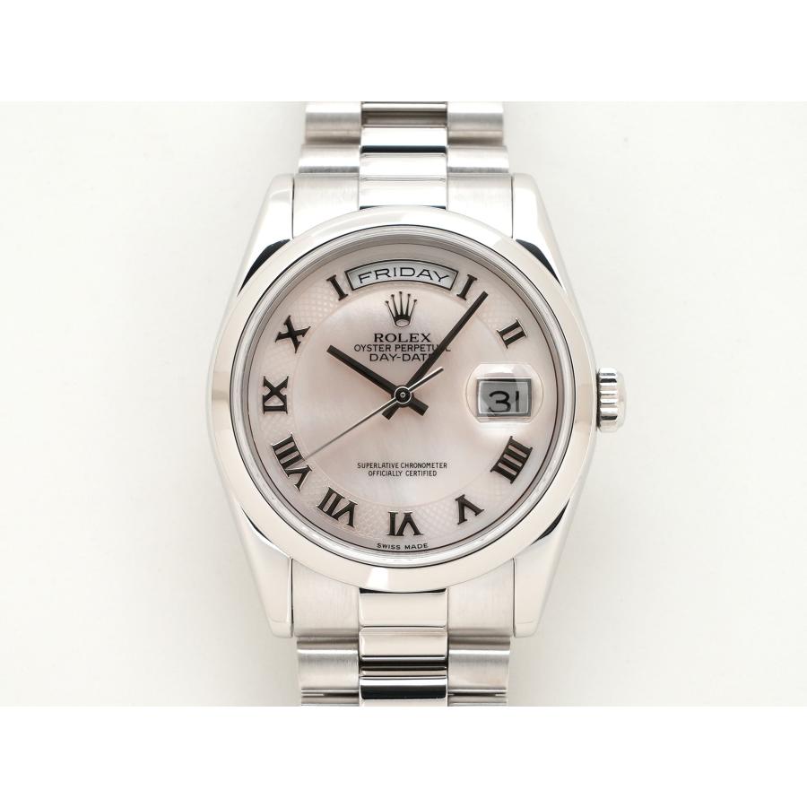 ロレックス デイデイト36 Ref.118206 PT ピンクシェル文字盤 | デイデイト | 01