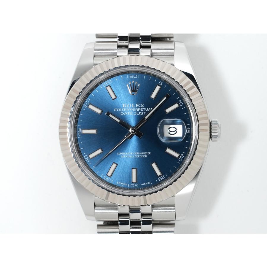 ロレックス デイトジャスト41 Ref.126334 ステンレススチール/ホワイトゴールド ブライトブルー文字盤 ジュビリーブレスレット | デイトジャスト | 01