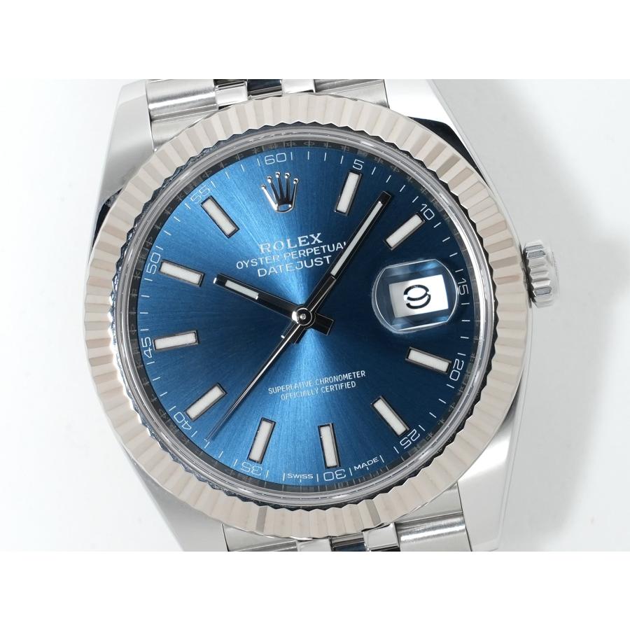 ロレックス デイトジャスト41 Ref.126334 ステンレススチール/ホワイトゴールド ブライトブルー文字盤 ジュビリーブレスレット | デイトジャスト | 02