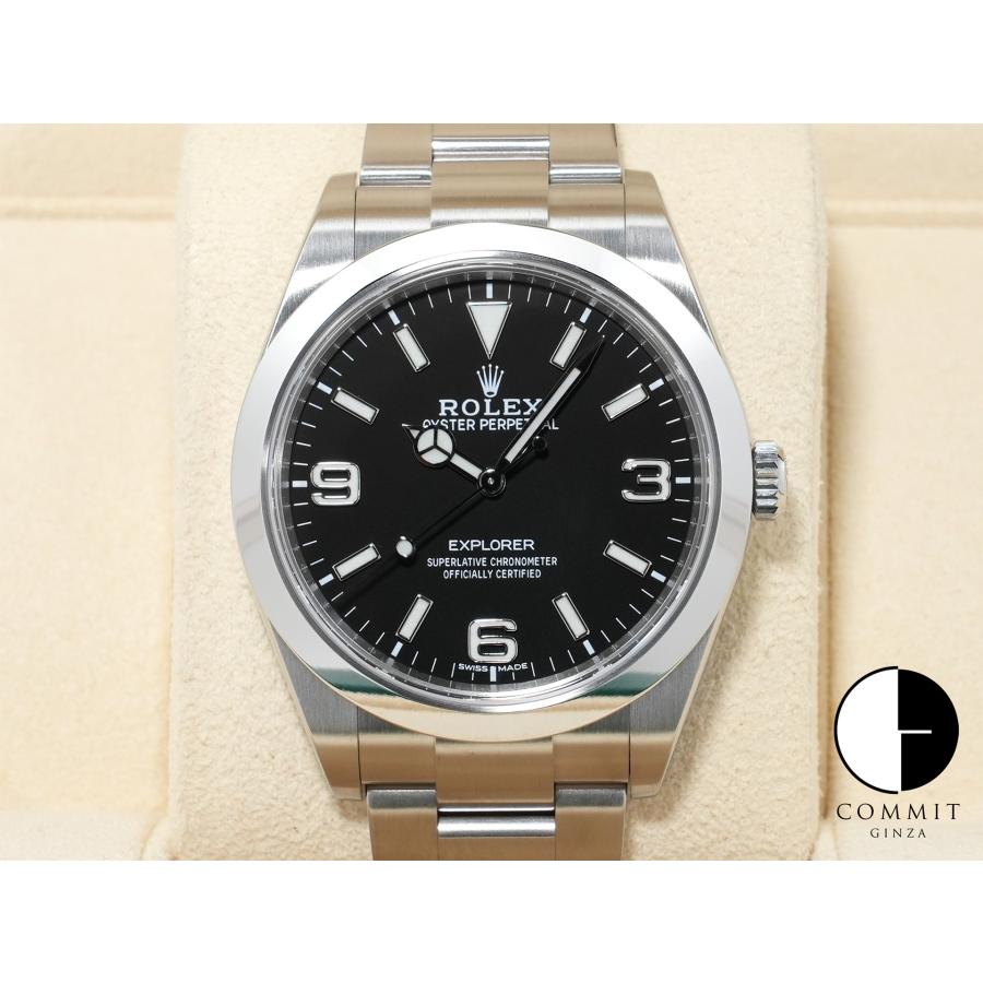 ロレックス エクスプローラーI Ref.214270 ステンレススチール ブラック文字盤 オイスターブレスレット | エクスプローラー（ROLEX）