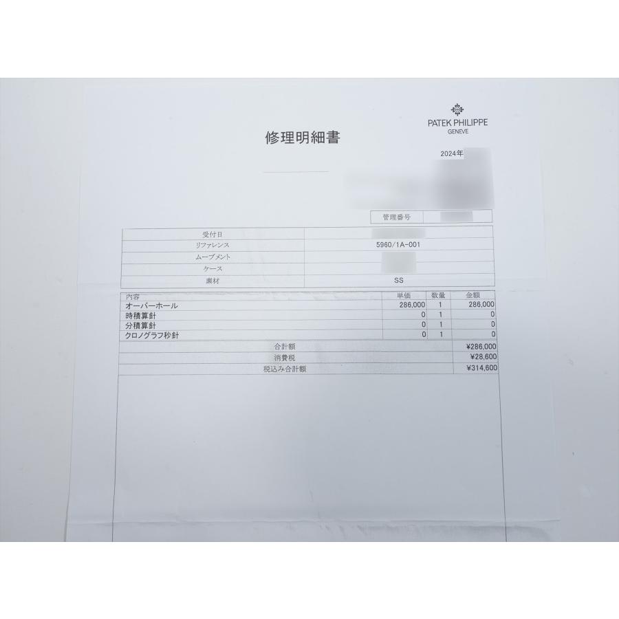 パテックフィリップ アニュアルカレンダー クロノグラフ Ref.5960/1A-001 ステンレススチール シルバー文字盤 | PATEK PHILIPPE | 11