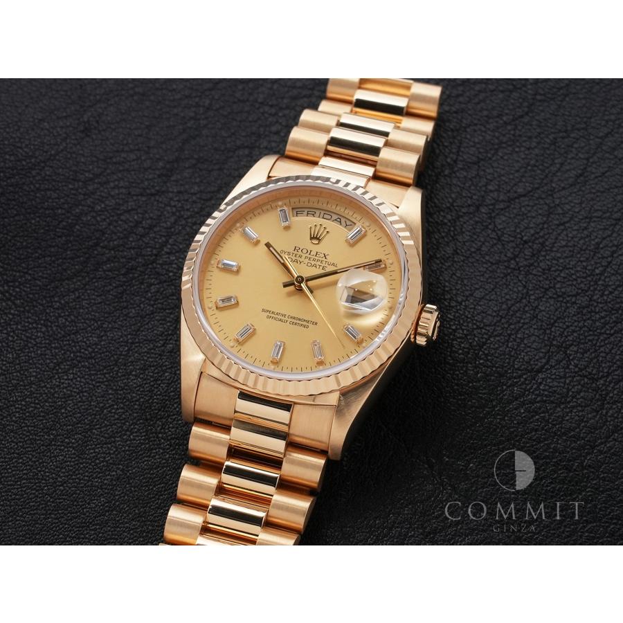 ロレックス デイデイト36 Ref.18238B 18KYG シャンパンゴールドx10Pバケットダイヤ文字盤 | デイデイト | 10