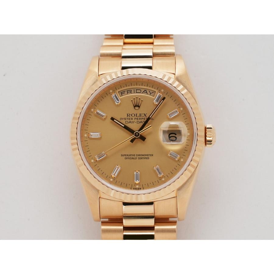 ロレックス デイデイト36 Ref.18238B 18KYG シャンパンゴールドx10Pバケットダイヤ文字盤 | デイデイト | 01