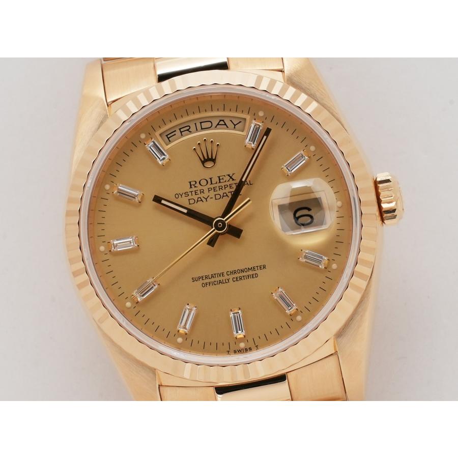 ロレックス デイデイト36 Ref.18238B 18KYG シャンパンゴールドx10Pバケットダイヤ文字盤 | デイデイト | 02