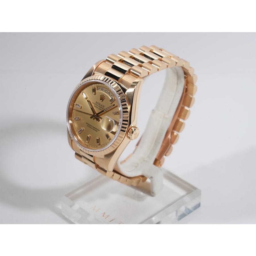 ロレックス デイデイト36 Ref.18238B 18KYG シャンパンゴールドx10Pバケットダイヤ文字盤 | デイデイト | 03