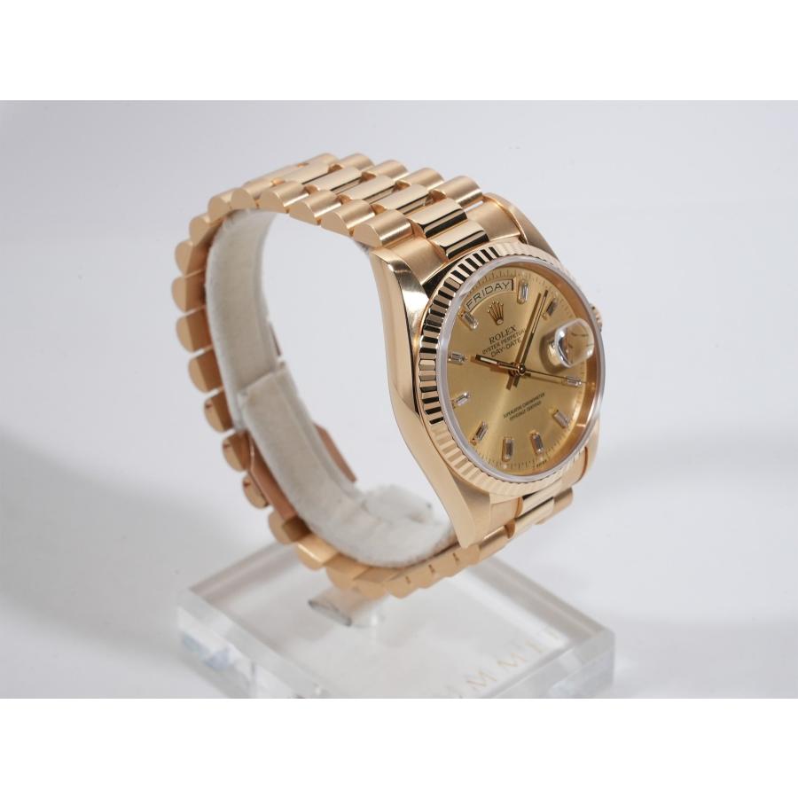 ロレックス デイデイト36 Ref.18238B 18KYG シャンパンゴールドx10Pバケットダイヤ文字盤 | デイデイト | 04