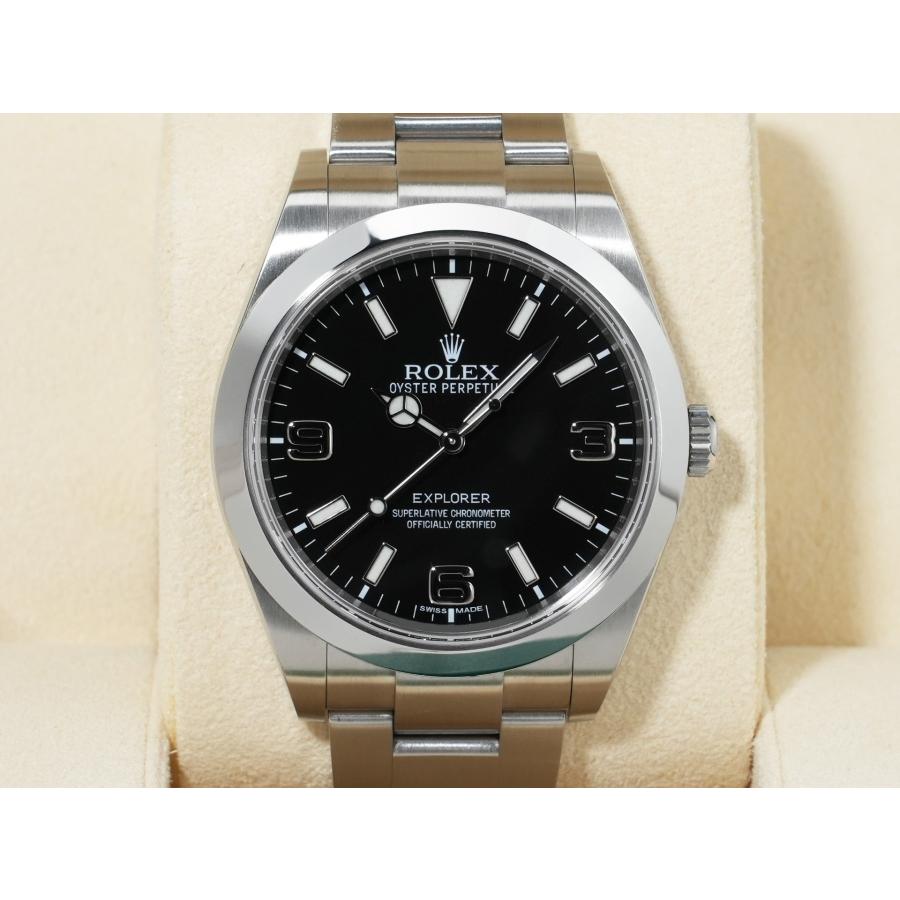 ロレックス エクスプローラーI 鏡面ブラックアウト Ref.214270 ステンレススチール ブラック文字盤 オイスターブレスレット | エクスプローラー（ROLEX） | 01