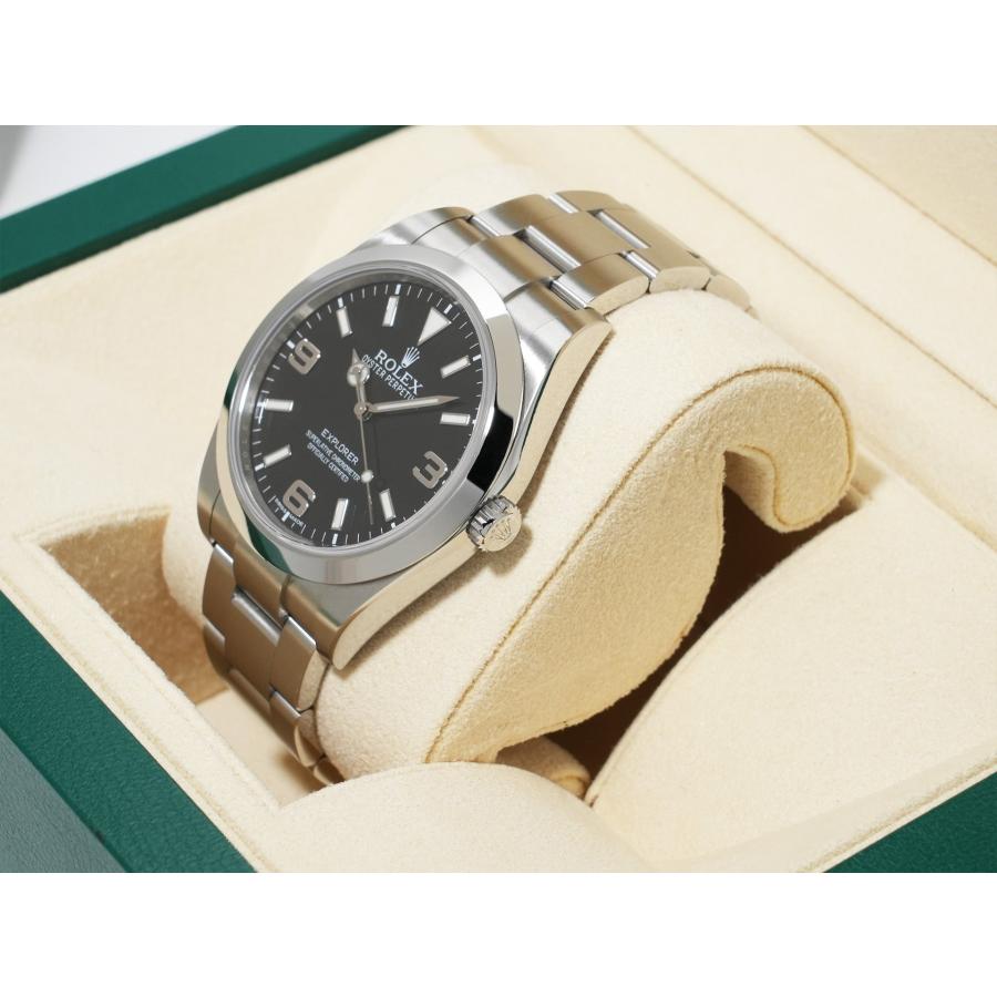 ロレックス エクスプローラーI 鏡面ブラックアウト Ref.214270 ステンレススチール ブラック文字盤 オイスターブレスレット | エクスプローラー（ROLEX） | 03